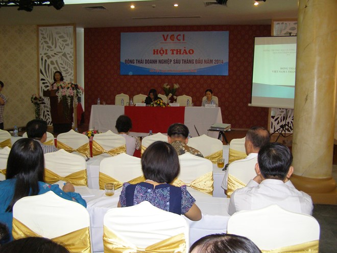 В Ханое состоялся семинар по промышленно-предпринимательской среде в первые 6 месяцев 2014 года